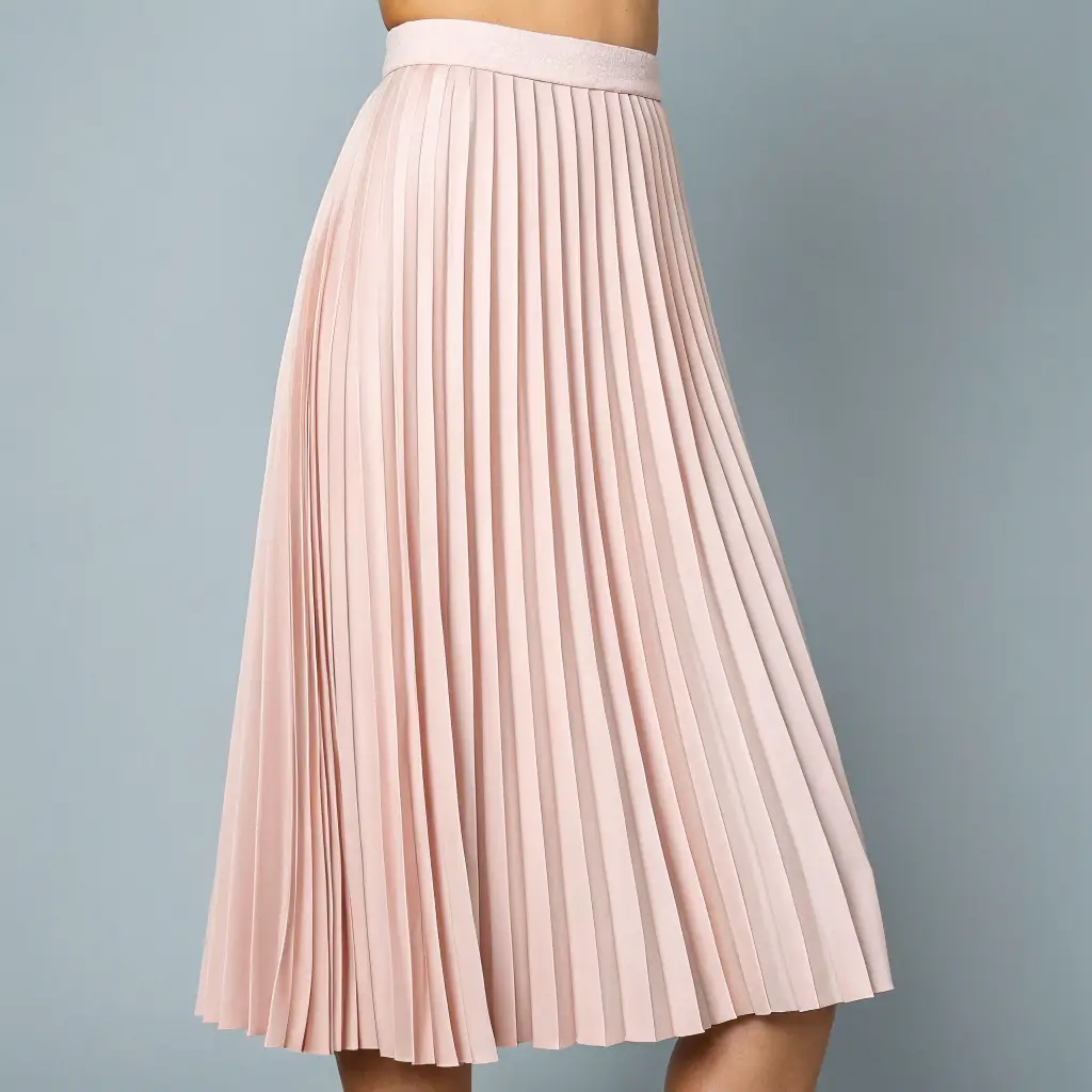 Pleated Midi Skirt