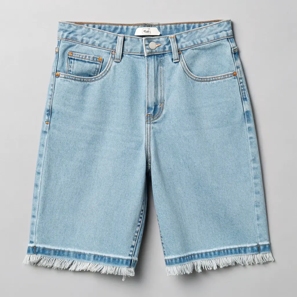 High-Waisted Denim Shorts