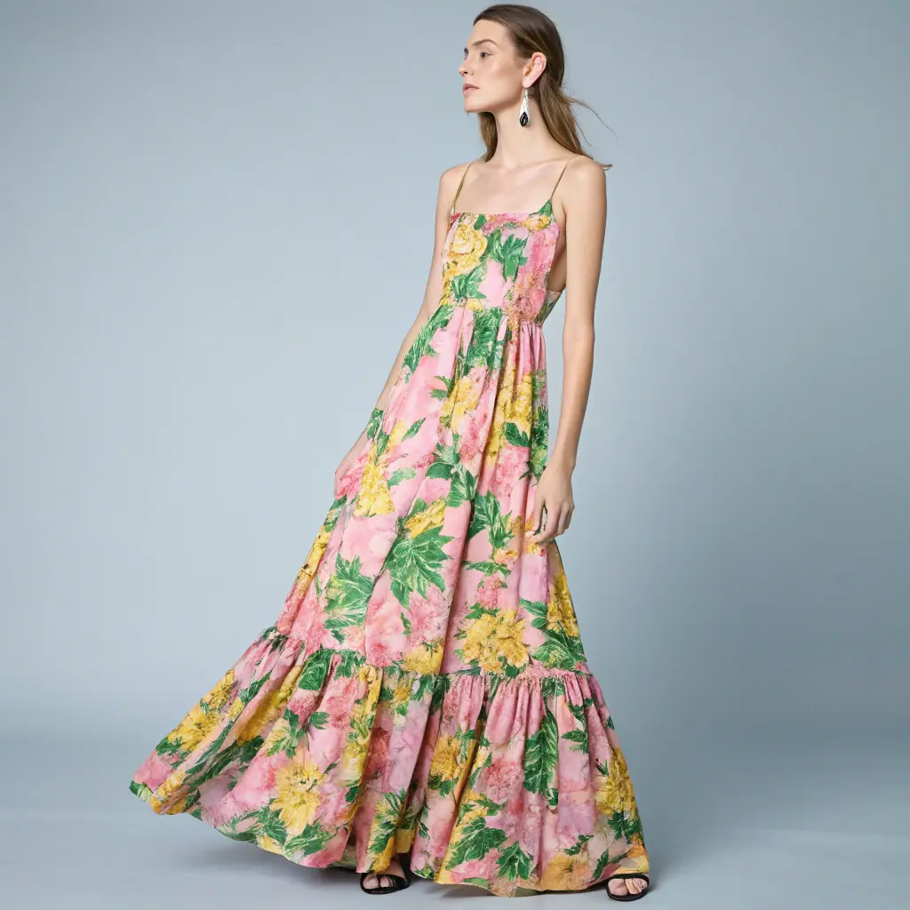 Floral Print Maxi Dress